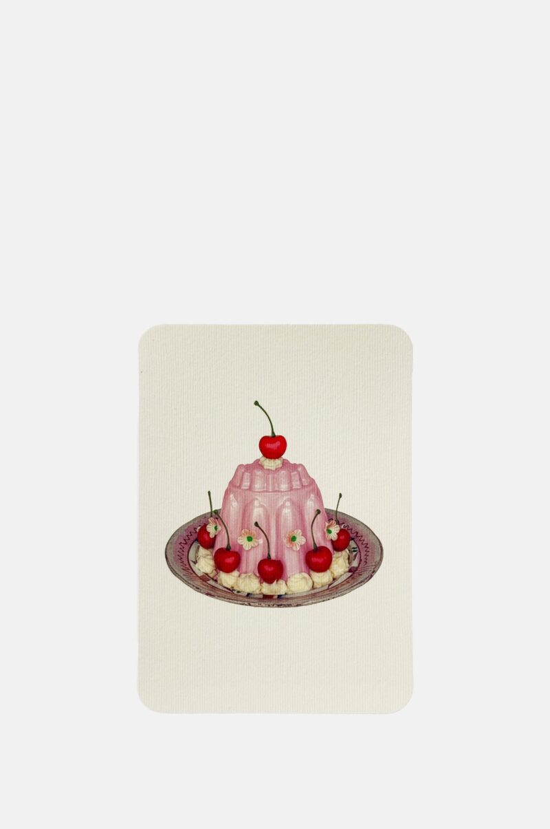 Oriasa Rose Petal Cream Blancmange Notecard – Blank Inside