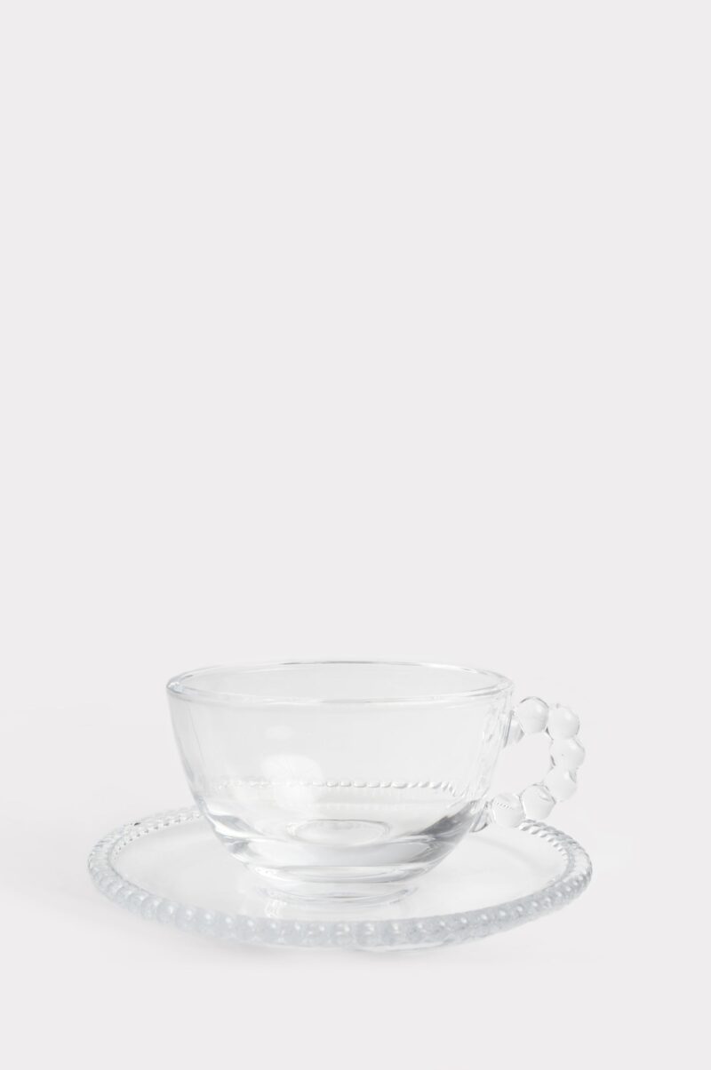 Oriasa Pearl Glaze Tea Cup & Saucer Set